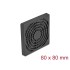 Delock Fan Grill with Dust Filter 80 x 80 mm black