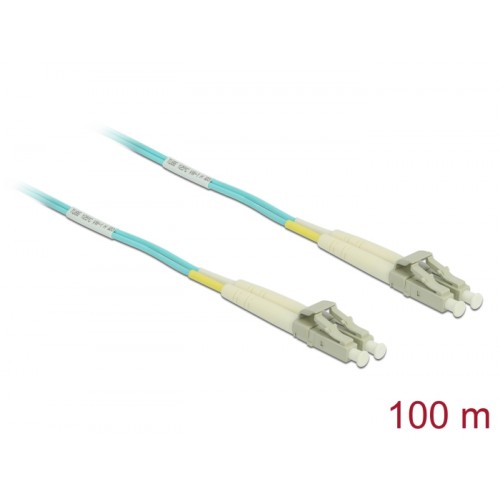 Delock Cable Optical Fibre LC Duplex Multi-mode OM3 100 m