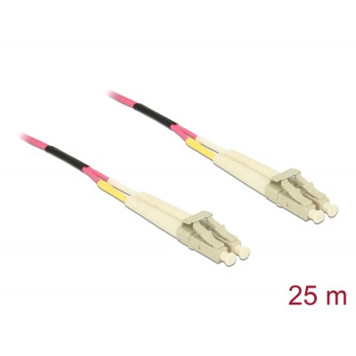 Delock Cable Optical Fibre LC Duplex Multi-mode OM4 25 m
