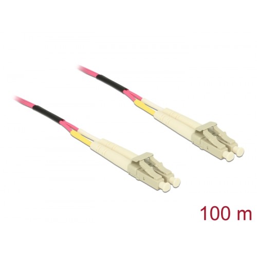 Delock Cable Optical Fibre LC Duplex Multi-mode OM4 100 m