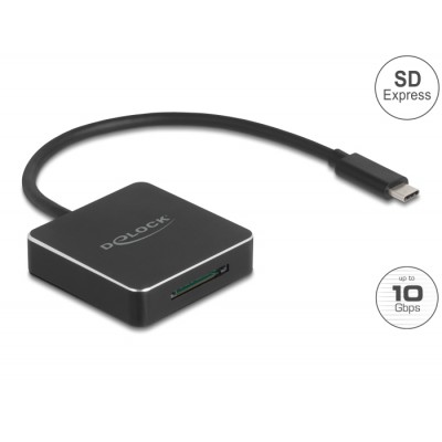 Delock USB Type-C™ Card Reader for SD Express (SD 7.1) memory cards