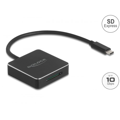 Delock USB Type-C™ Card Reader for SD Express (SD 7.1) memory cards
