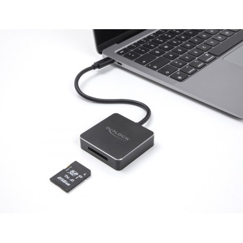 Delock USB Type-C™ Card Reader for SD Express (SD 7.1) memory cards