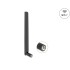 Delock WiFi 7 Antenna RP-SMA plug 2.0 - 4.4 dBi 17 cm omnidirectional with tilt joint black