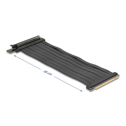 Delock Riser Card PCI Express 5.0 x16 male to x16 slot with cable 30 cm