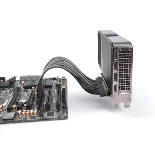 Delock Riser Card PCI Express 5.0 x16 male to x16 slot with cable 30 cm