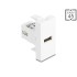 Delock Easy 45 Module USB 2.0 Type-A female to USB 2.0 Type-A female white