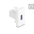 Delock Easy 45 Modul USB 5 Gbps Type-A female to USB 5 Gbps Type-A female white (1:1)