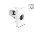 Delock Easy 45 Modul USB 5 Gbps Type-A female to USB 5 Gbps Type-B female white