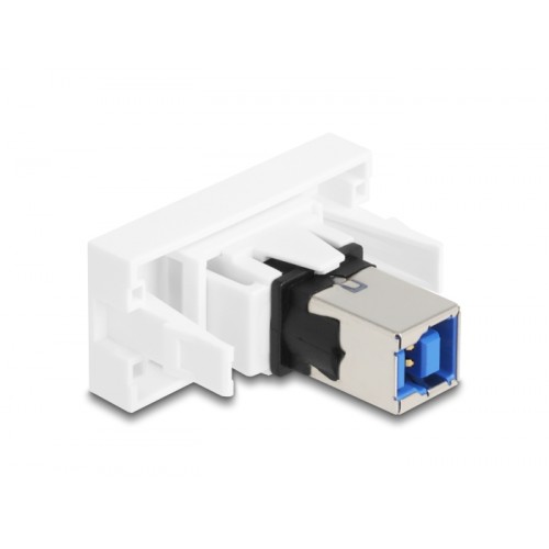 Delock Easy 45 Modul USB 5 Gbps Type-A female to USB 5 Gbps Type-B female white