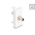 Delock Easy 45 Module ST Simplex female to ST Simplex female white