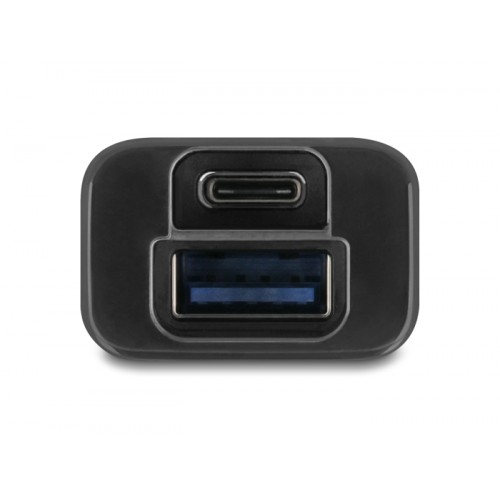 Delock 4 Port USB Hub 5 Gbps with USB Type-A or USB Type-C™ port in transparent housing