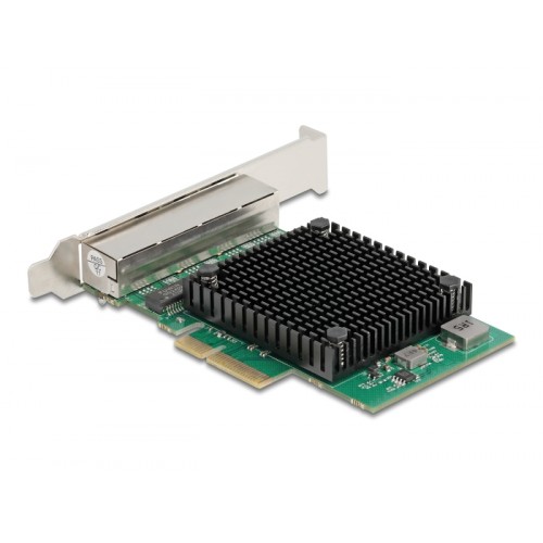 Delock PCI Express x4 Network Card 2.5 Gigabit LAN 4 x RJ45 RTL8125
