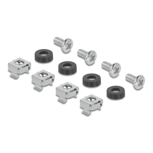 Delock 19″ 2U Cable Management Routing Panel with 4 openings metal black