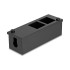 Easy 45 Module Holder for table or wall mounting - 4 ports (22.5 x 45 mm) or 2 ports (45 x 45 mm), metal, black