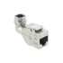 Delock Keystone Module RJ45 jack to LSA Cat.6A toolfree 90° angled shielded
