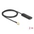 Delock GSM UMTS LTE WLAN 2.4 GHz Antenna SMA plug 2 dBi omnidirectional fixed black self-adhesive