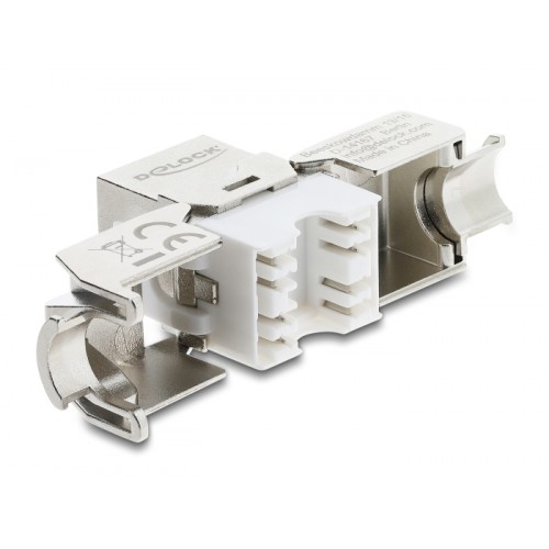 Delock Keystone Module RJ45 jack to LSA Cat.8.1 shielded tool-free