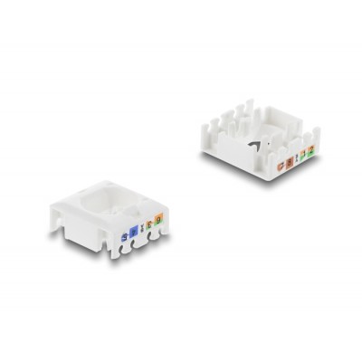 Delock Keystone Module RJ45 jack to LSA Cat.6 UTP with locking clip and cable tie-free 2