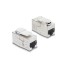 Delock Keystone Module coupler RJ45 jack to RJ45 jack Cat.6A shielded