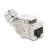 Delock Keystone Module RJ45 jack to LSA Cat.6A toolfree 45° angled shielded