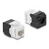 Delock Keystone Module RJ45 jack to LSA Cat.6 UTP tool-free black / white