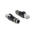 Delock M12 Adapter D-coded 4 pin male to RJ45 plug black