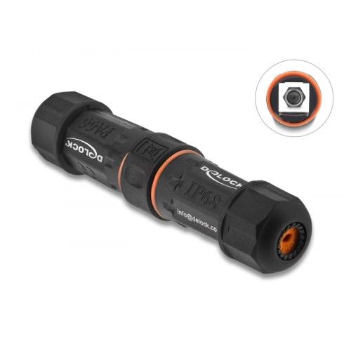 Delock Cable Connector F socket to F socket waterproof