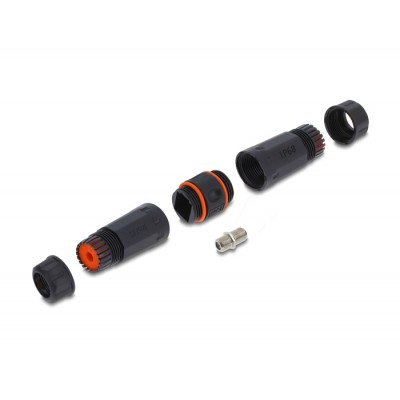 Delock Cable Connector F socket to F socket waterproof 2