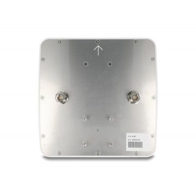 Delock 5G 3300 - 5000 MHz MIMO Antenna 2 x N jack 9 dBi directional wall and pole mounting outdoor white 2