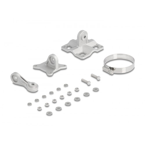 Delock 5G 3300 - 5000 MHz MIMO Antenna 2 x N jack 9 dBi directional wall and pole mounting outdoor white