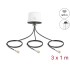 Delock 4G MIMO Dual Band WiFi 6 Antenna 2 x SMA + 1 x RP-SMA plug ULA100 1 m screw mounting outdoor white