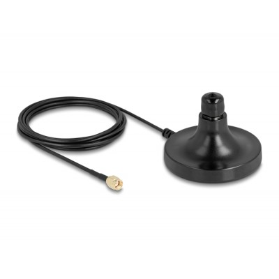 Delock Antenna Magnetic Base 1 x N jack to 1 x RP-SMA plug ULA100 3 m outdoor black 2