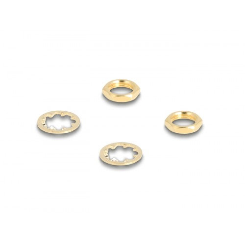 Delock Antenna Cable RP-SMA jack bulkhead to RP-SMA jack bulkhead RG-174 32 cm