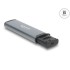 Delock USB 5 Gbps Card Reader with SD and Micro SD slot and Memory card storage compartments