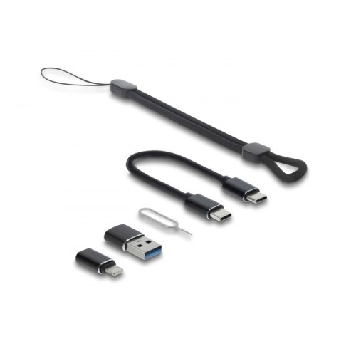 Delock USB 5 Gbps Card Reader with SD and Micro SD slot and Memory card storage compartments