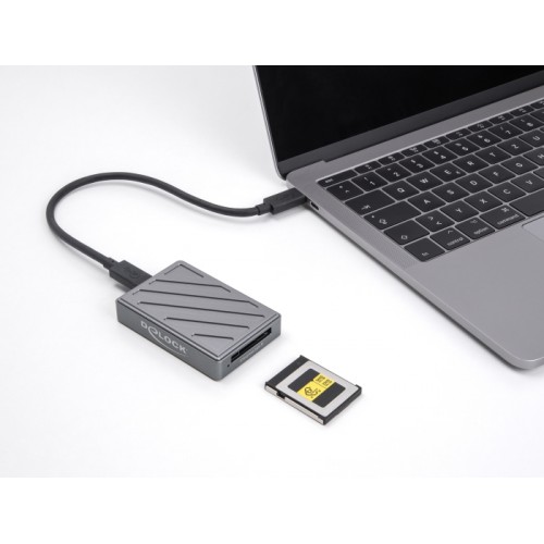 Delock 40 Gbps USB Type-C™ Card Reader for CFexpress type B memory cards