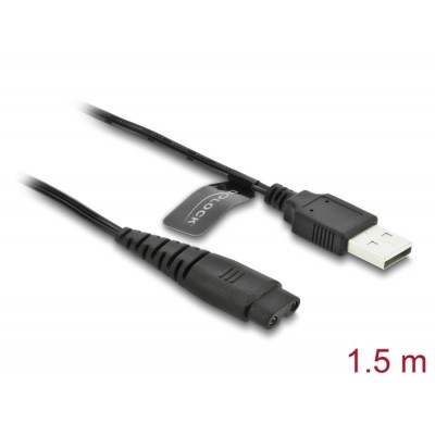 Delock USB Charging Cable 5 V for Electric Shavers compatible with Hatteker RFC-588, RFC-598, RFC-690, RFC-692, RFC-696, RSCX-75
