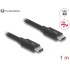 Delock Thunderbolt™ 4 Cable 40 Gbps PD 3.1 240 W 1 m black