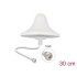 Delock 4G WiFi 2.4 GHz Antenna N jack 3 dBi 30 cm RG-58 omnidirectional ceiling mount white