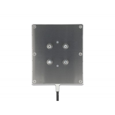 Delock WiFi 2,4 GHz Antenna N plug 8 dBi directional with connection cable RG-58, 50 cm white outdoor 2