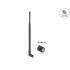 Delock WiFi 2.4 GHz Antenna RP-SMA plug 7 dBi omnidirectional with tilt joint black