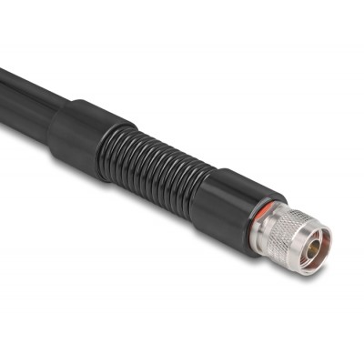 Delock WiFi 5.8 GHz Antenna N plug 7 dBi omnidirectional with steel spring black outdoor 2