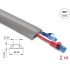 Delock Cable Duct PVC flexible 50 x 14 mm - length 2 m grey