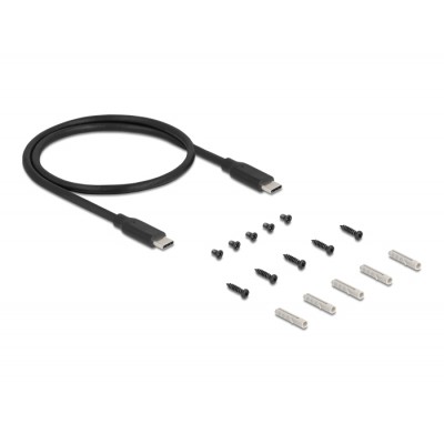 Delock 3 Port USB 5 Gbps Hub + RJ45 Gigabit LAN PoE++ Port with USB Type-C™ host-connector in metal case and 1.5 kV Isolation 2