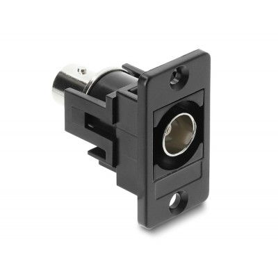 Delock Panel Mount BNC female BNC female black