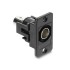 Delock Panel Mount BNC female BNC female black