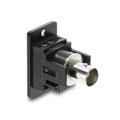 Delock Panel Mount BNC female BNC female black 2