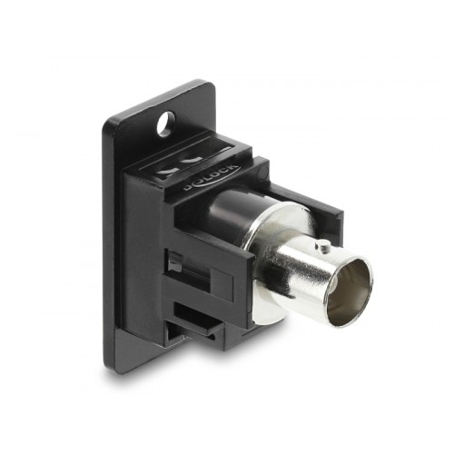 Delock Panel Mount BNC female BNC female black