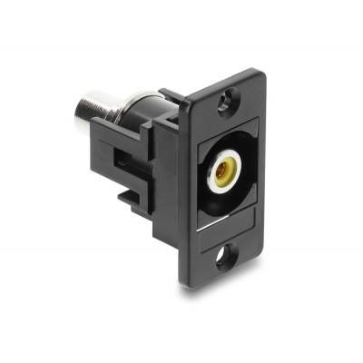 Delock Panel Mount RCA female RCA female yellow / black